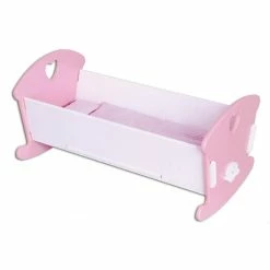 Other Wooden Doll Cradle With Bedding