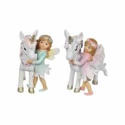 Other Fairy & Unicorn Standing With Flowers Assorted