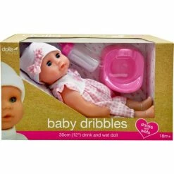Dolls World Drink & Wet Doll Baby Dribbles 30cm